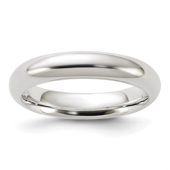 Men's Sterling Silver Plain Wedding Band