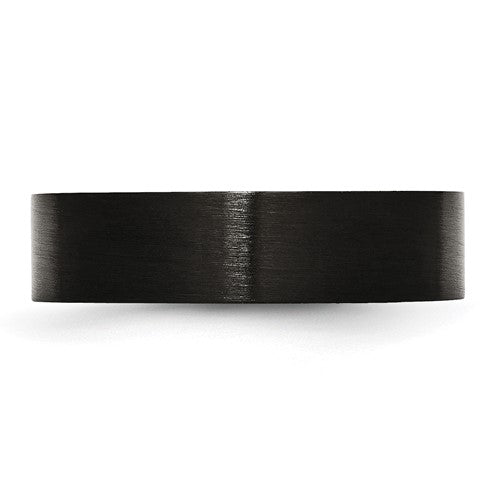 Black Stainless Steel Wedding Band