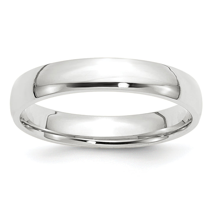 14K White Gold 4mm Comfort Fit Wedding Band