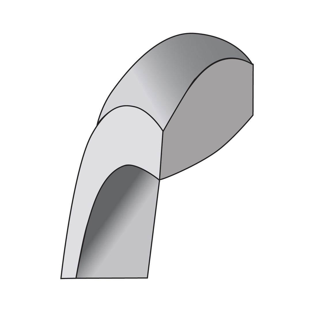 14K White Gold 6mm Comfort Fit Wedding Band - Angle View