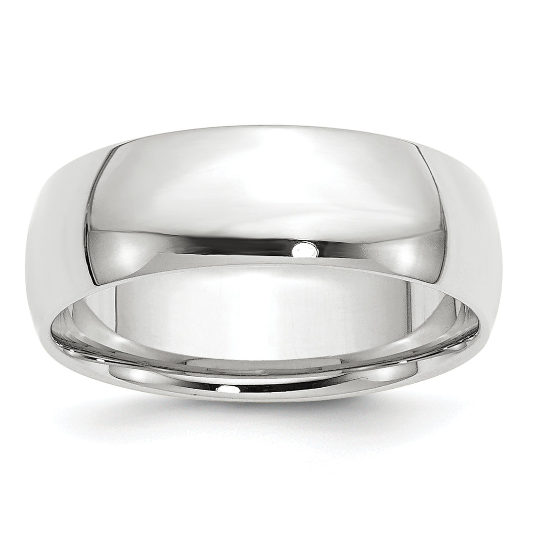 14K White Gold 7mm Comfort Fit Wedding Band