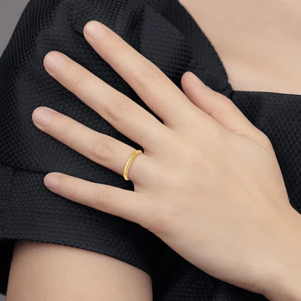 14K Gold 3mm Comfort Fit Milgrain Wedding Band