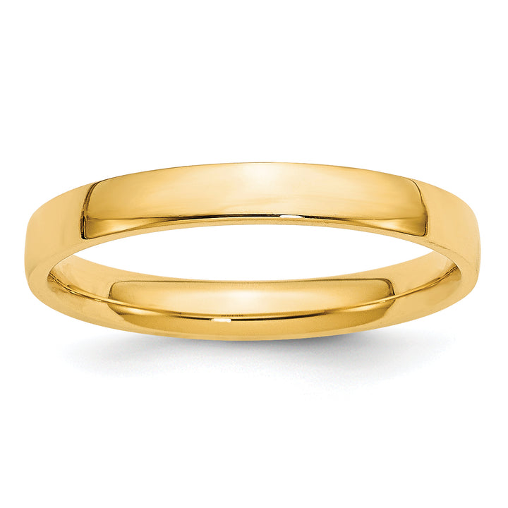 14K Yellow Gold 3mm Comfort Fit Wedding Band