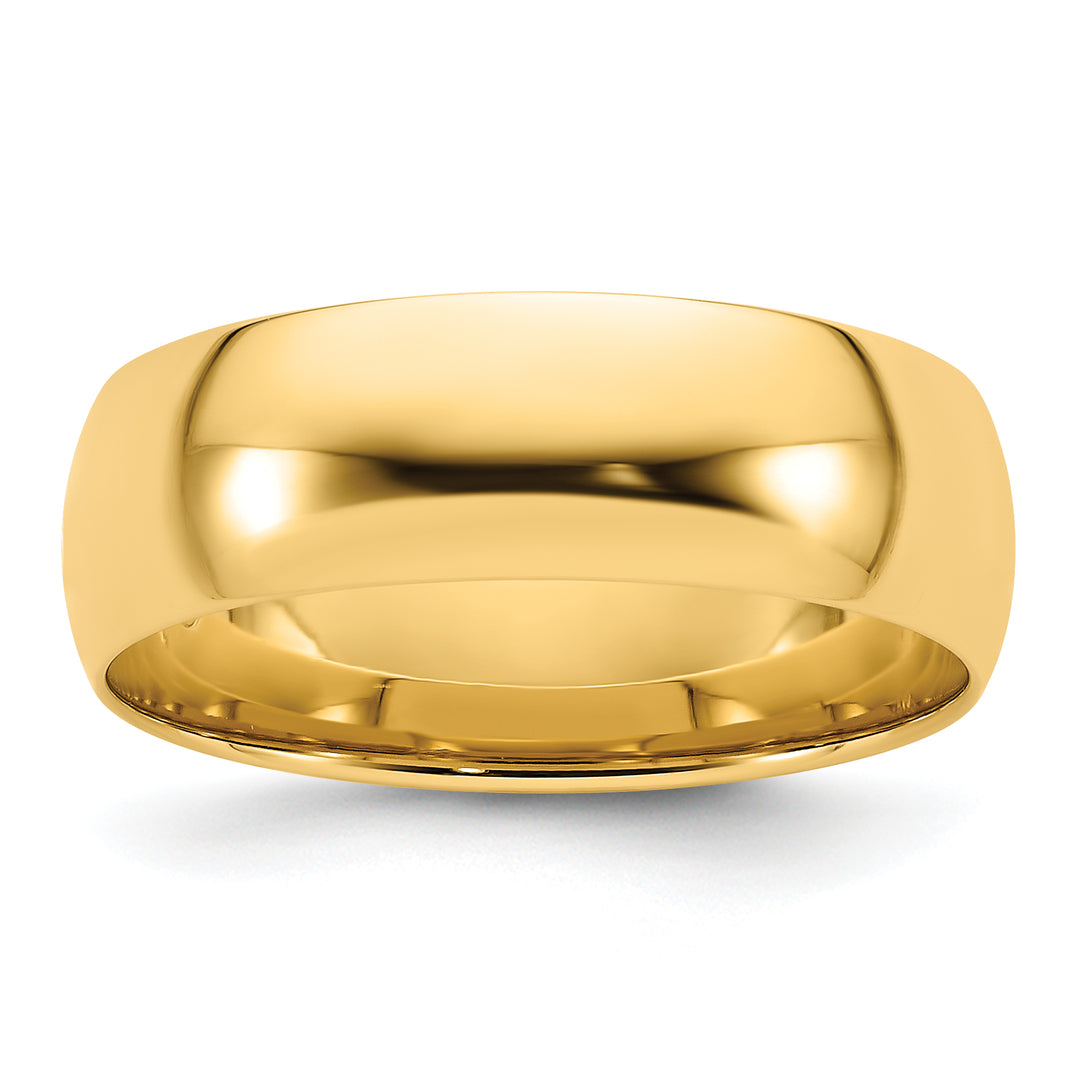14K Yellow Gold 7mm Comfort Fit Wedding Band