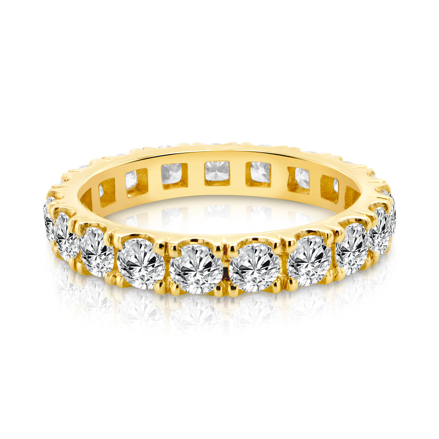 Lab Grown Diamond Eternity Band, 14K Yellow Gold