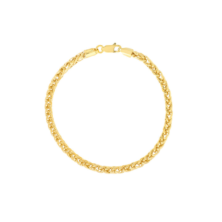 Ladies 14 Karat Yellow Gold Spiga Bracelet