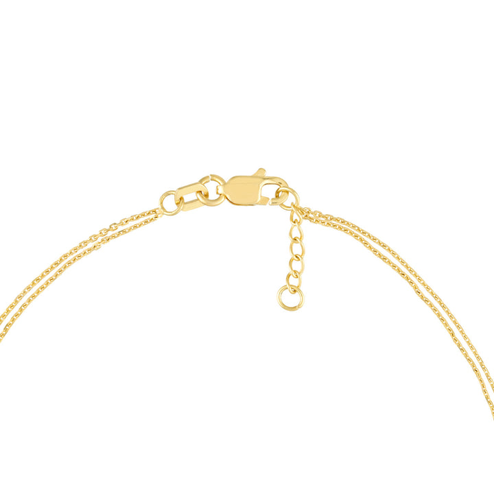 Ladies 14 Karat Yellow Gold Infinity Bracelet