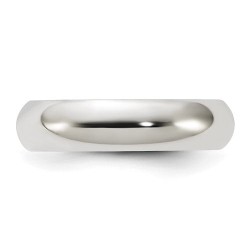 Lady's Sterling Silver Plain Wedding Band