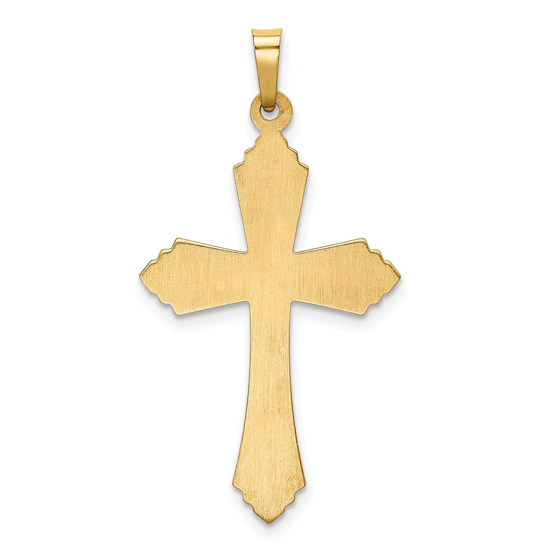 Yellow 14 Karat Cross Charm Pendant