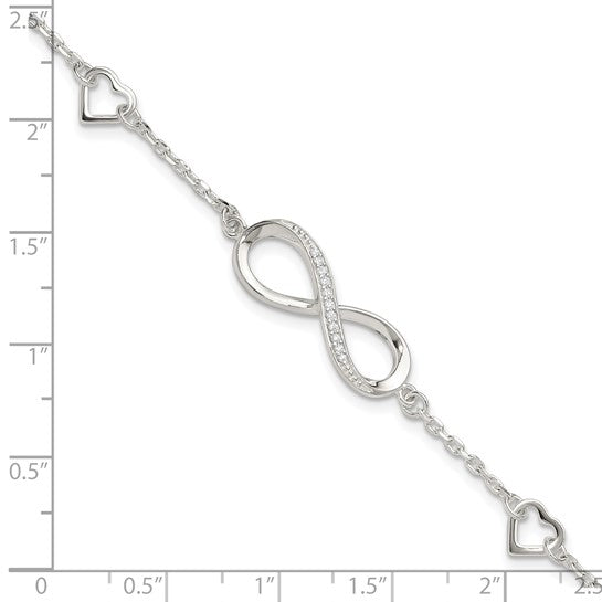 Sterling Silver Infinity 7 inch Bracelet