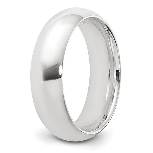 Lady's Sterling Silver 5mm Plain Wedding Band - Size 7