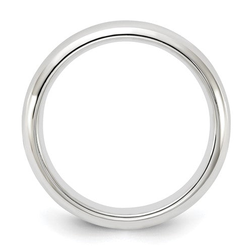 Men's Sterling Silver Plain Wedding Band