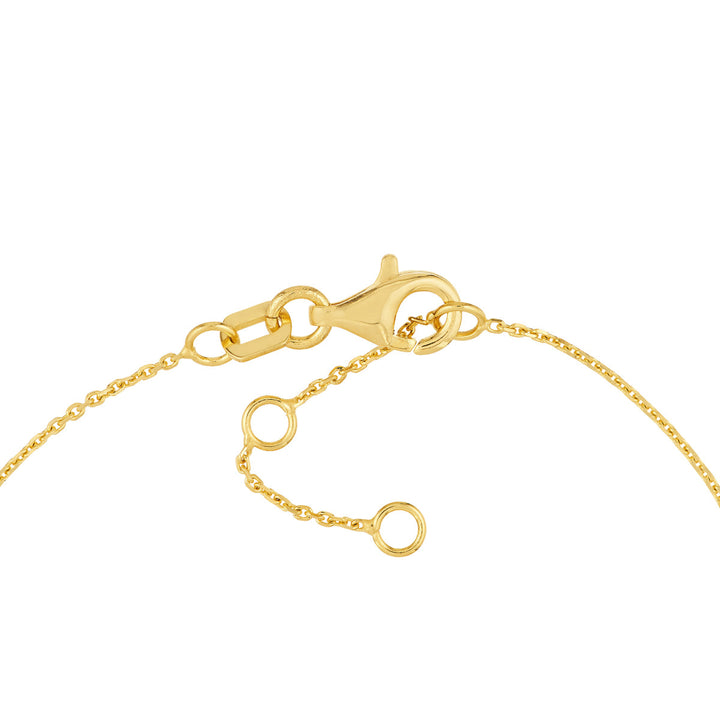 Ladies 14 Karat Yellow Gold Heart Bracelet