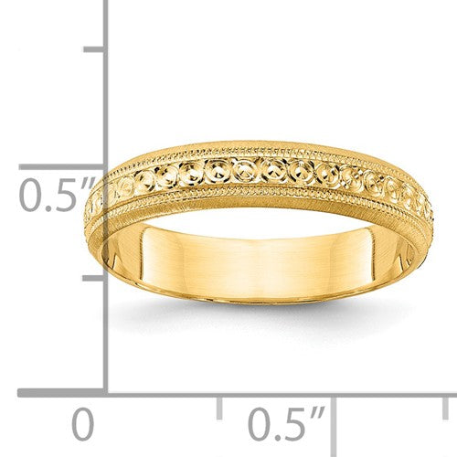 Lady's 14 Karat Yellow Gold Wedding Band