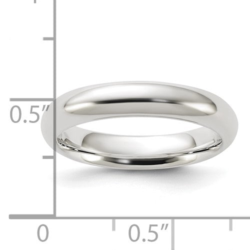 Men's Sterling Silver Plain Wedding Band