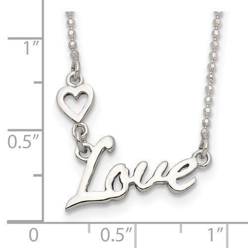 Sterling Silver Love Necklace