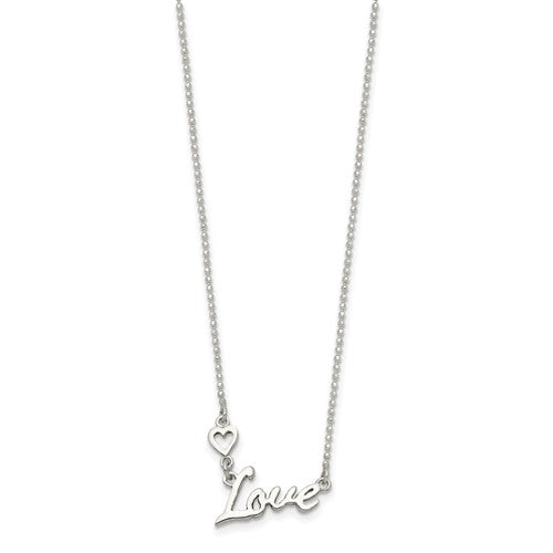 Sterling Silver Love Necklace