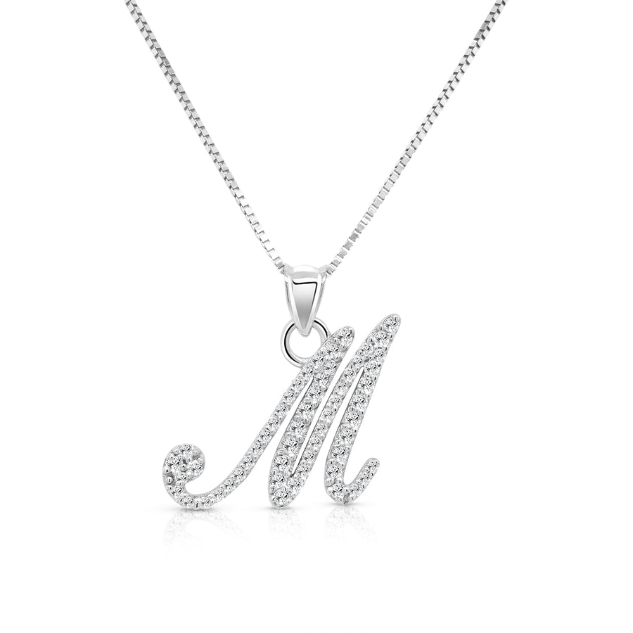 Diamond Initial Pendant