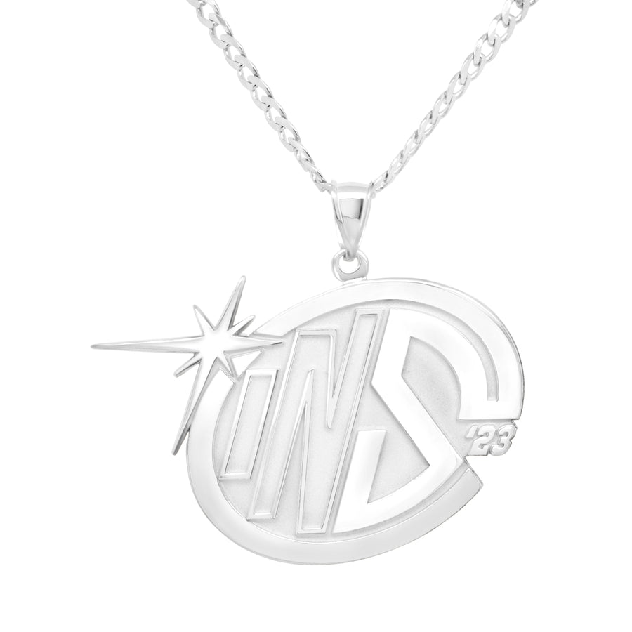 Logo Pendant, Sterling Silver