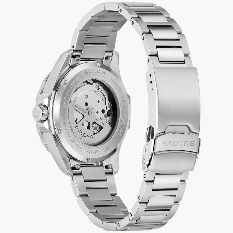 Bulova Marine Star watch 98B467 — angled view