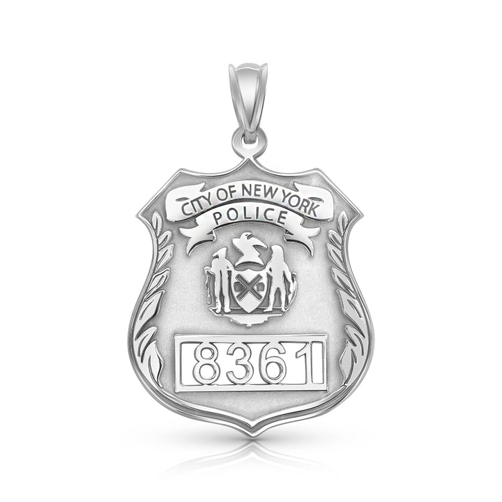 An image showing the Police Shield in Sterling Silver