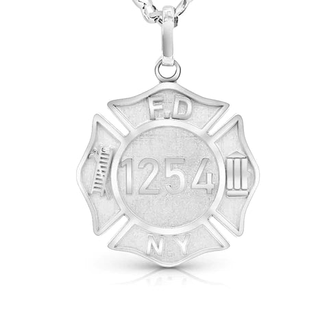 FDNY Shield Pendant, Sterling Silver