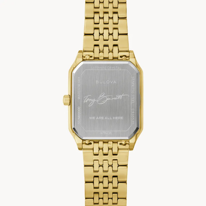 Bulova We Are All Here watch 97B236 — case back