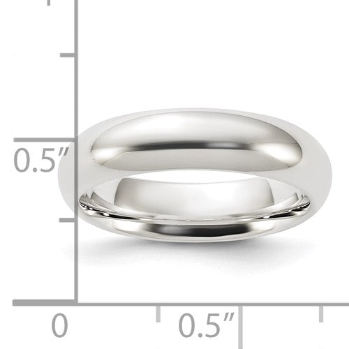 Lady's Sterling Silver Plain Wedding Band