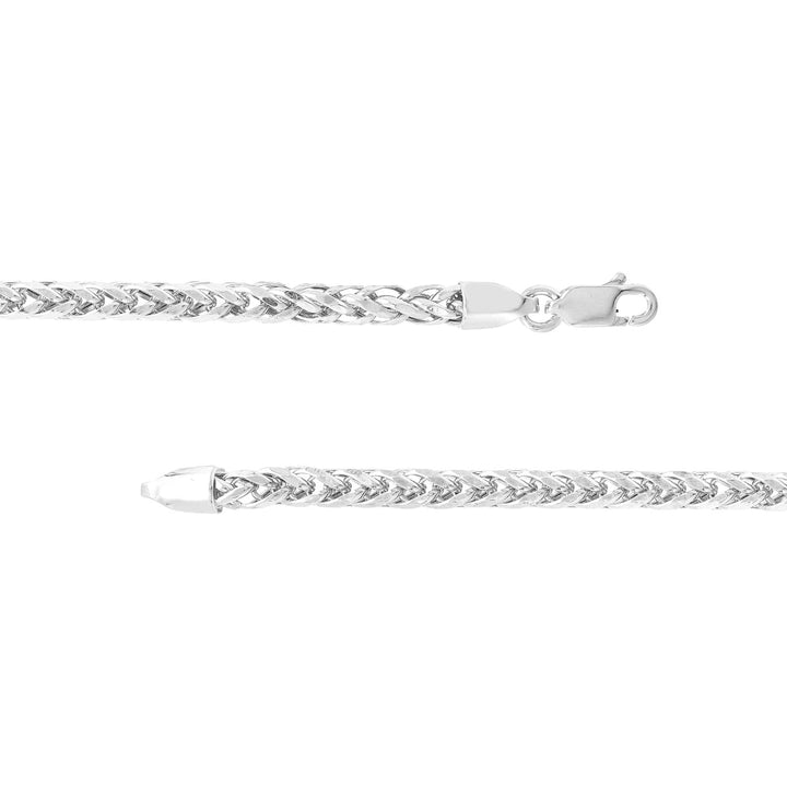 Ladies 14 Karat White Gold Spiga Bracelet