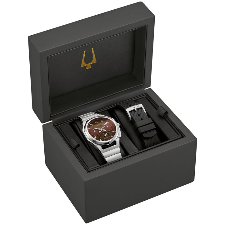Bulova CURV 10th Anniversary Edition men's watch 96K117 in its Bulova presentation box
