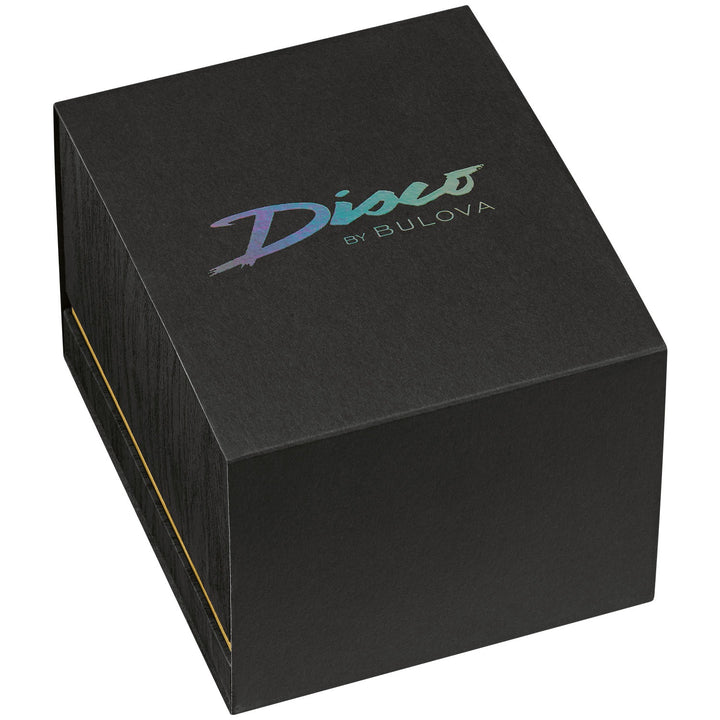 Bulova Disco women's watch 97L205 in its Bulova presentation box