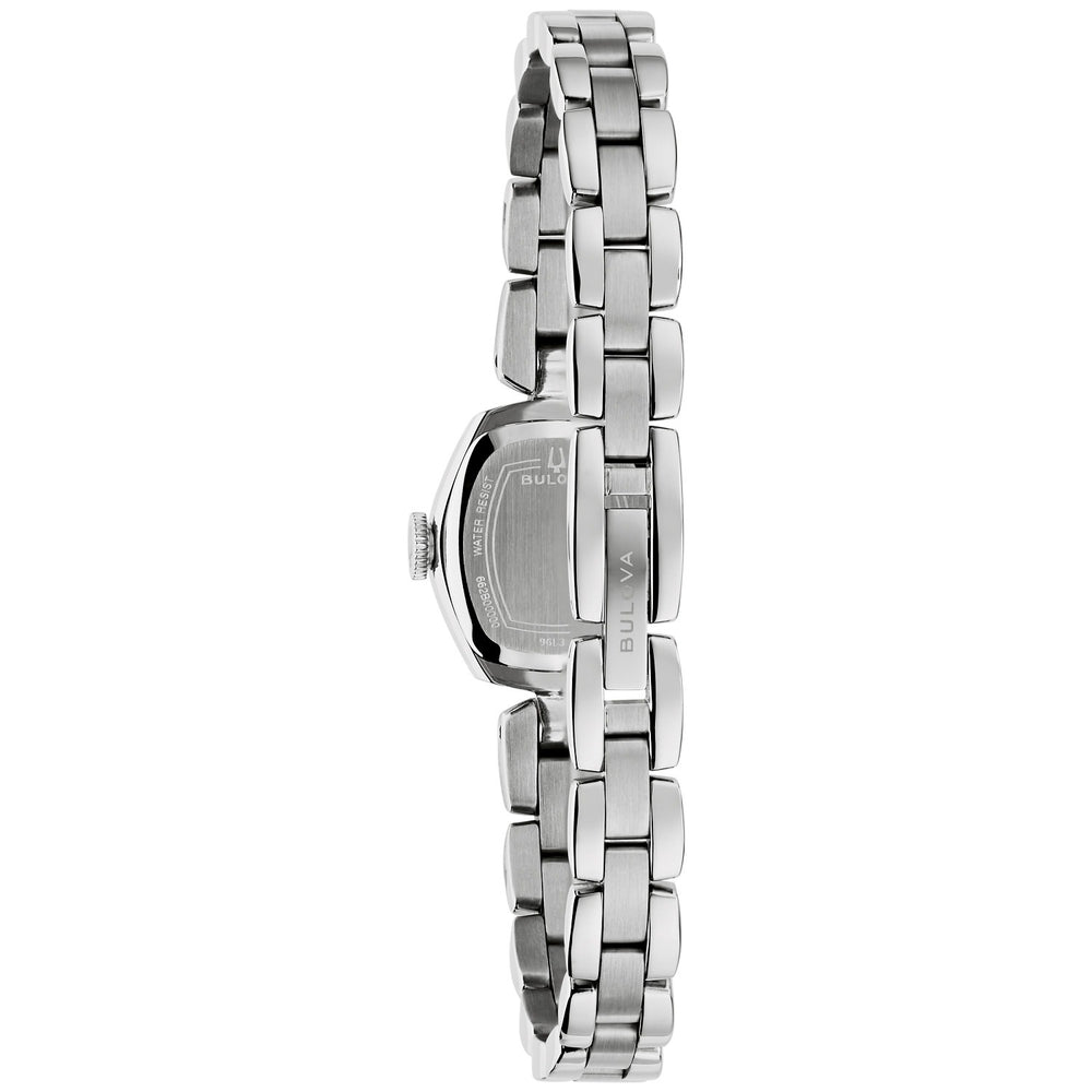 Case back of the Bulova Goddess of Time Jackie women's watch, 96L361