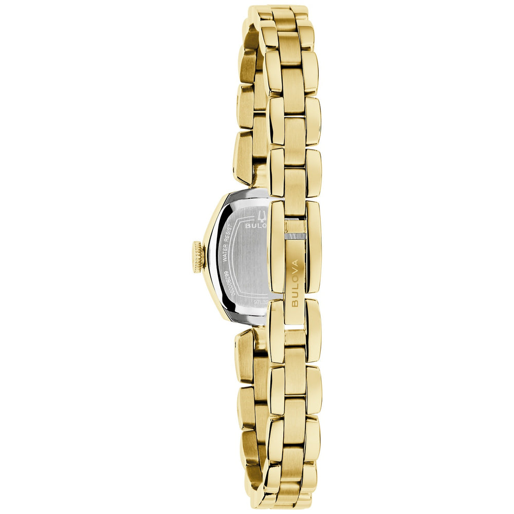 Case back of the Bulova Goddess of Time Jackie women's watch, 97L201