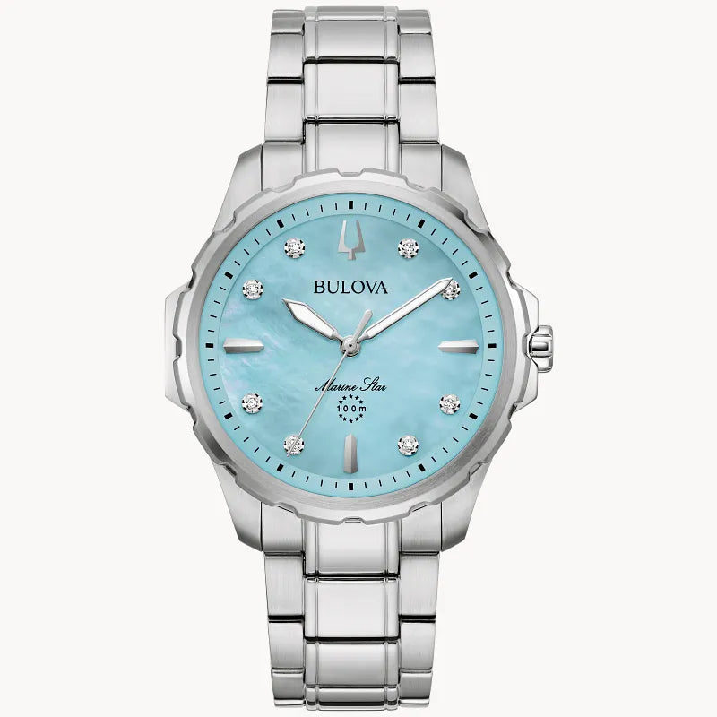 Bulova Women's Marine Star Dress Watch 96P248 — front view