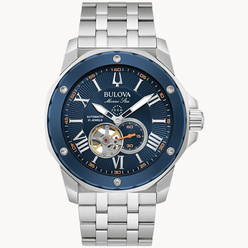 Bulova Marine Star 98A302 watch — front view