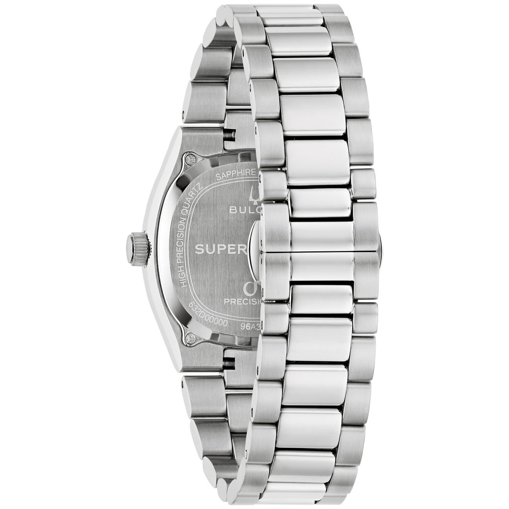 Case back of the Bulova Super Seville Magnesite men's watch, 96A344