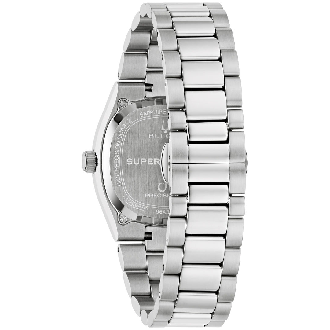 Case back of the Bulova Super Seville Magnesite men's watch, 96A344