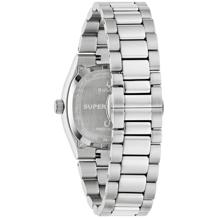 Case back of the Bulova Super Seville Magnesite men's watch, 96A344