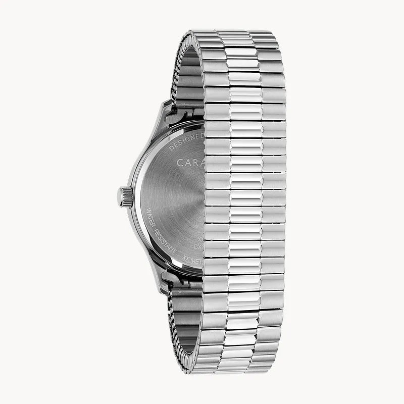 Caravelle Men's Traditional Dress Watch 43B161 — angled view