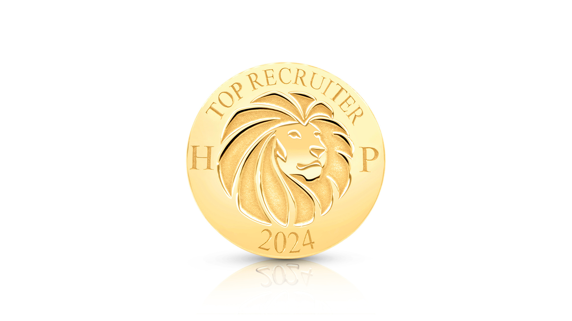 An image showing the final product of the 14 Karat Corporate Top Performer Pin
