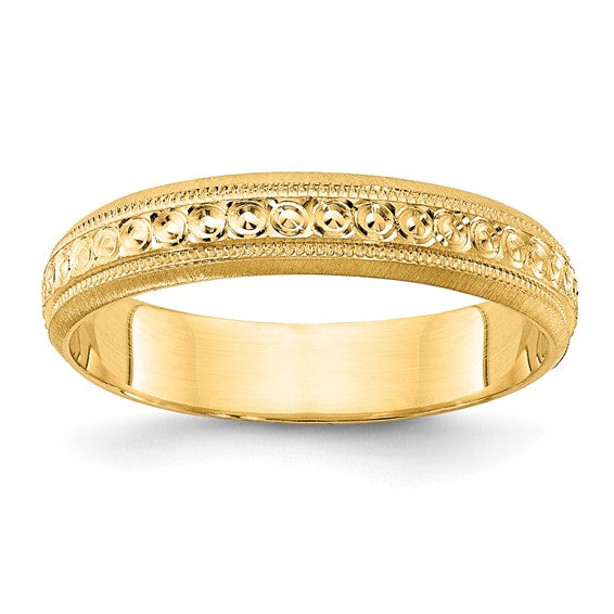 Lady's 14 Karat Yellow Gold Wedding Band