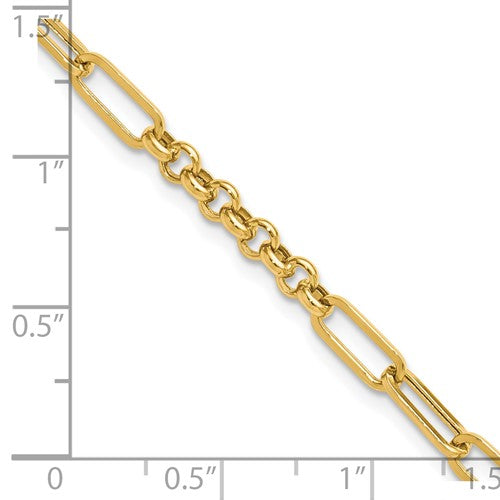 Ladies 14 Karat Yellow Gold Fancy Link Bracelet