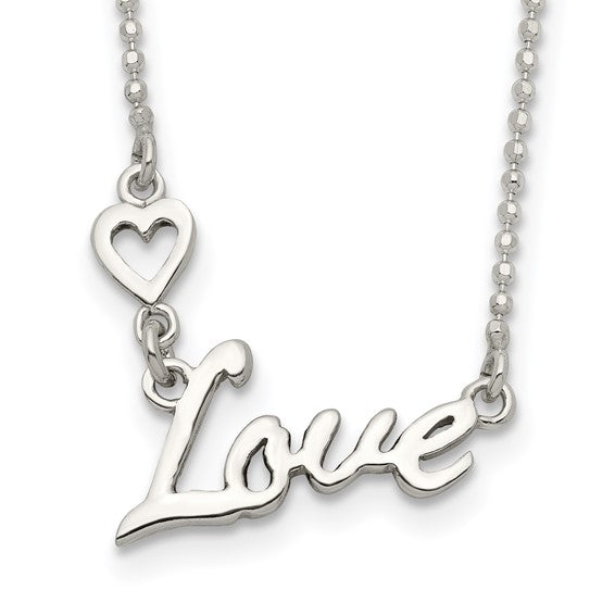 Sterling Silver Love Necklace