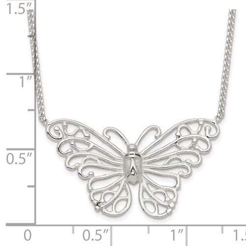 Sterling Silver Butterfly Necklace