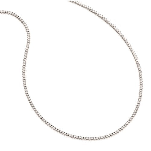 Sterling Silver Tennis Necklace