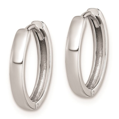 Sterling Silver Polished Huggie Earrings