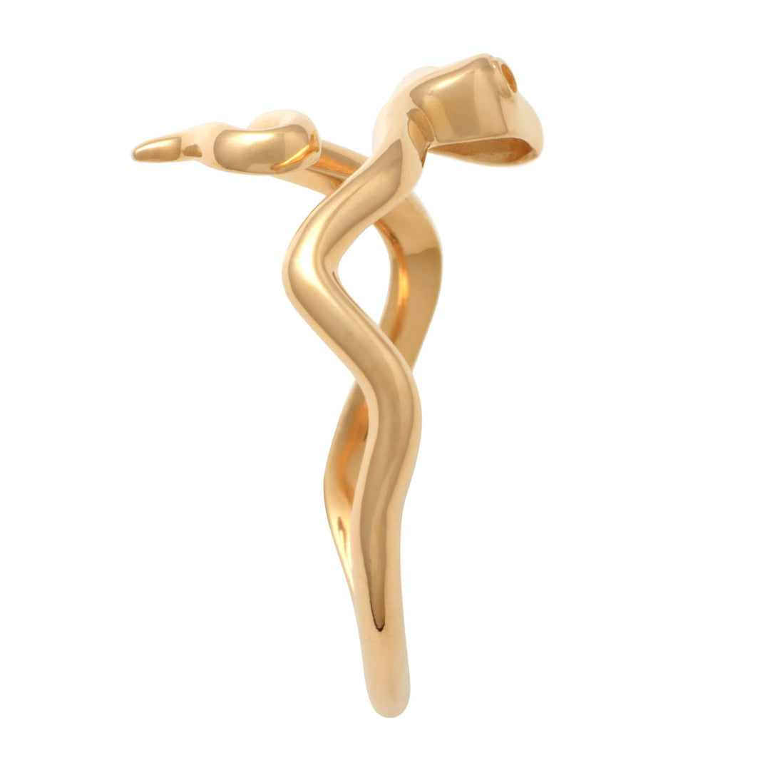 Lady's Yellow 14 Karat Snake Fashion Ring Stone: Ruby — AJ's Jewelry Ridgewood, Queens NY