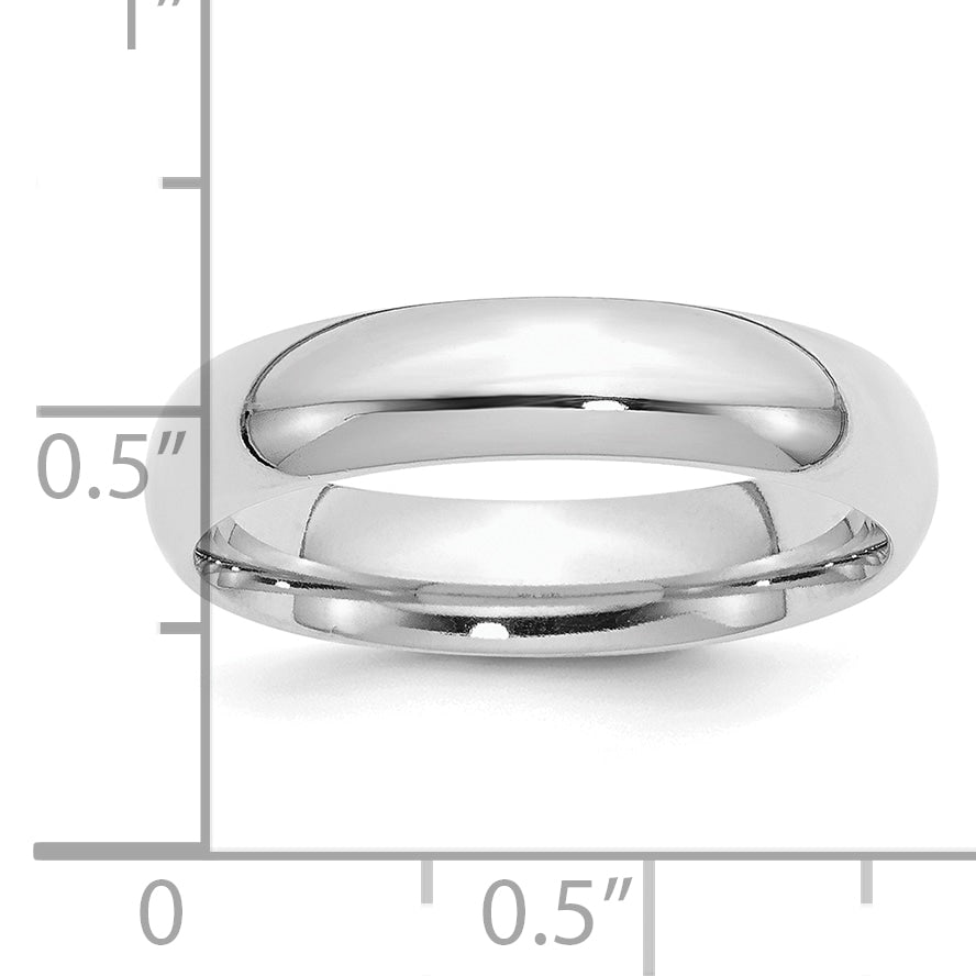 Sterling Silver 5mm Comfort Fit Wedding Band - Collection